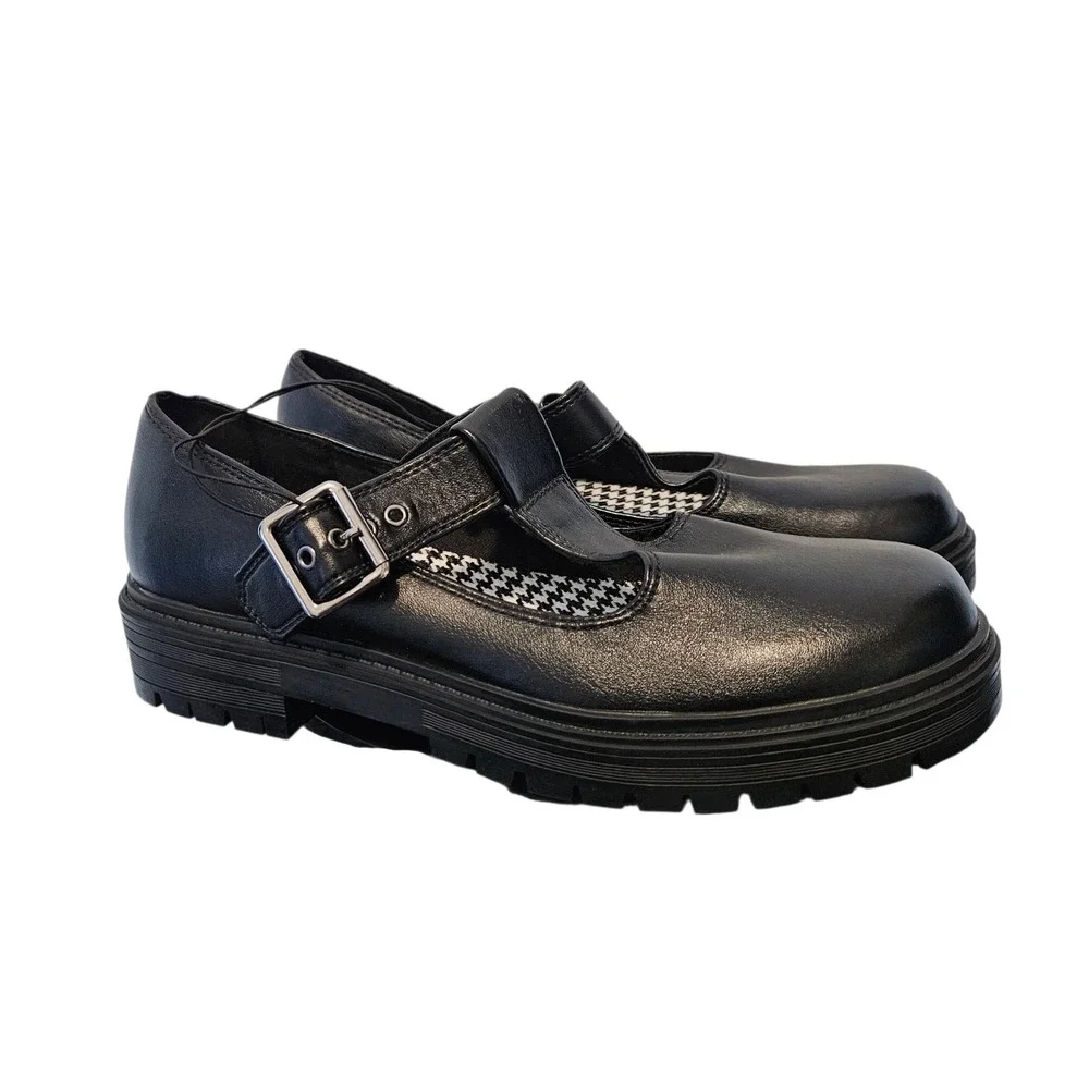 Seychelles Platform Mary Jane Chunky Shoes Buckle Strap Size 8.5   M Academia
